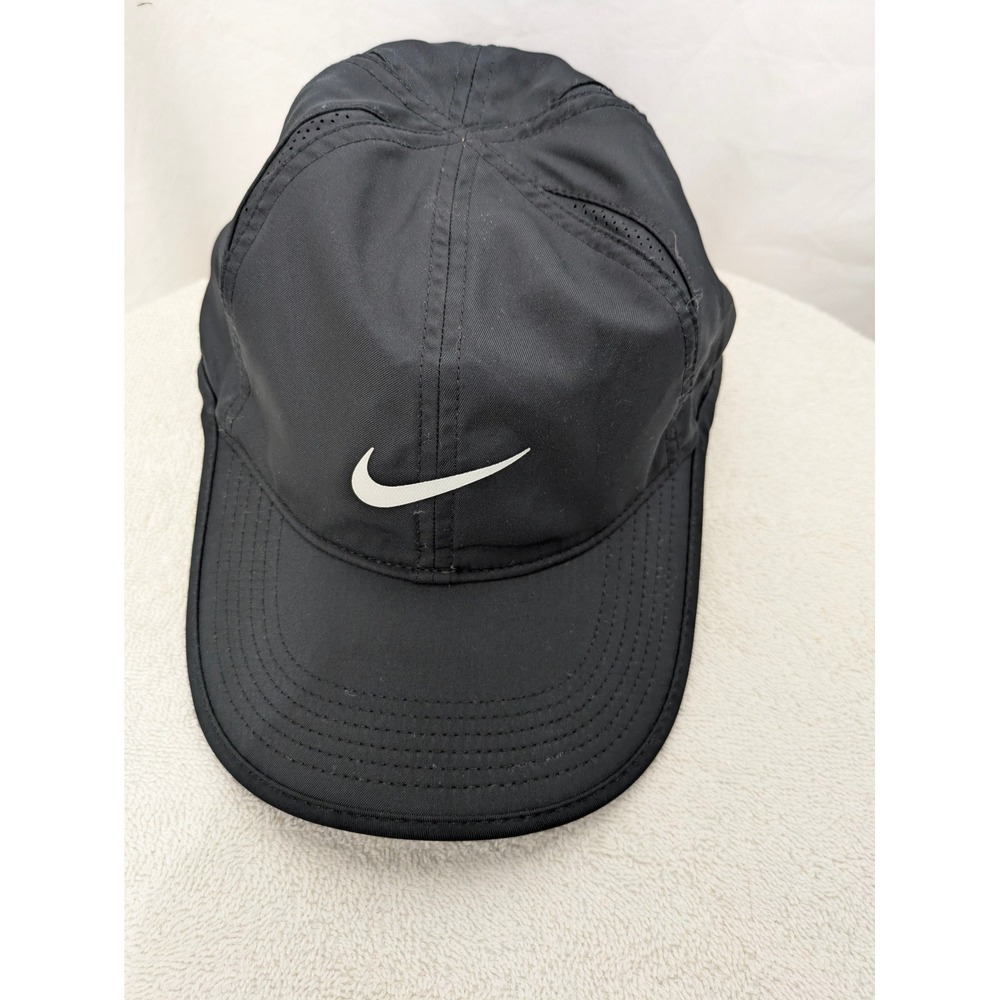 Nike Club Cap Dri-FIT Mens Black Adjustable Running Training Hat M/L FB5682-010